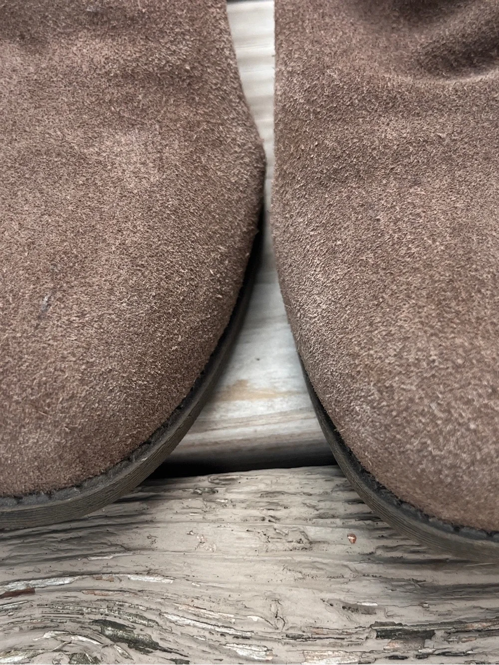 Me Too Zaria Suede Leather Ankle Booties Brown Ruched Size 10
